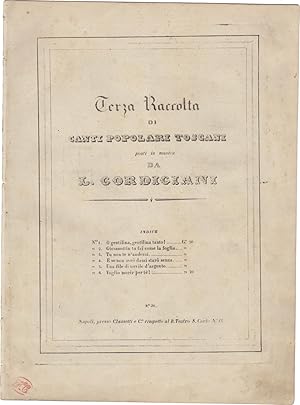 Terza raccolta di Canti Popolari Toscani. No. 1: O gentilina, gentilina tanto!