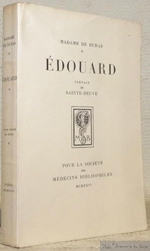 Imagen del vendedor de Edouard. Prface de Sainte-Beuve. a la venta por Bouquinerie du Varis