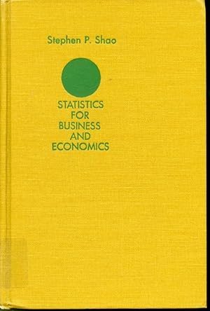 Imagen del vendedor de Statistics for Business and Economics a la venta por Librairie Le Nord