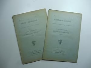 Imagen del vendedor de Biblioteca dei glossatori di Giovanbattista Palmieri. Thomae Diplovatatii De praestantia doctorum Opus. Fasc. I-II a la venta por Coenobium Libreria antiquaria