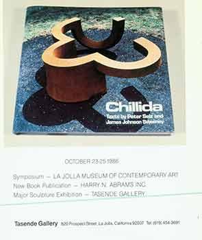 Bild des Verkufers fr October 23-25-1986. Eduardo Chillida. Symposium - La Jolla Museum of Contemporary Art; New Book Publication - Harry N. Abrams, Inc; Major Sculpture Exhibition - Tasende Gallery. [Exhibition brochure]. zum Verkauf von Wittenborn Art Books