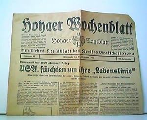 Hoyaer Tageblatt. Nr. 41, Mittwochen den 18. Februar 1942, 83. Jahrgang. Amtliches Kreisblatt des...