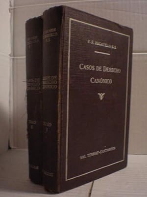 Casos de Derecho Canónico ( 2 Vols.) Tomo I. Normas Generales - Personas. Tomo II. Simonía - Sacr...