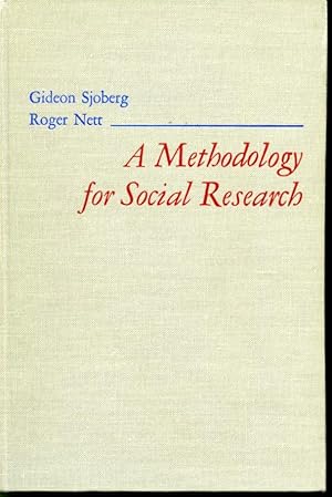 Image du vendeur pour A Methodology for Social Research mis en vente par Librairie Le Nord