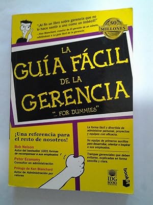 Seller image for La guia facil de la gerencia for dummies for sale by Libros Ambig