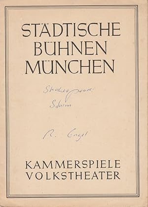 Seller image for Programmheft DER STURM von William Shakespeare. Spielzeit 1946 / 47 Kammerspiele Volkstheater for sale by Programmhefte24 Schauspiel und Musiktheater der letzten 150 Jahre