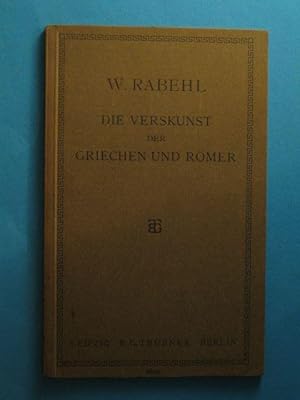 Die Verskunst der Griechen und Römer. Eine Einführung.