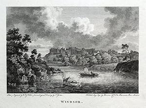 WINDSOR, BERKSHIRE, Original Antique Print 1792