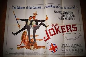 Image du vendeur pour UK Quad movie Poster: The Jokers. Screenplay By Dick Clement & Ian La Frenais. Original Story & directed By Michael Winner. 1966 mis en vente par Dublin Bookbrowsers