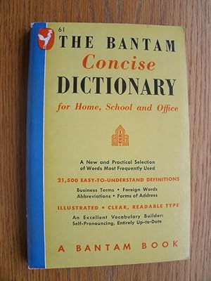 Bild des Verkufers fr The Bantam Concise Dictionary for Home, School and Office # 61 zum Verkauf von Scene of the Crime, ABAC, IOBA