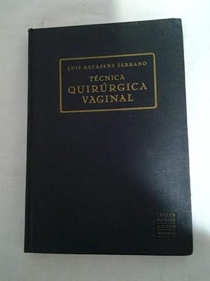 Seller image for Tecnica quirurgica vaginal for sale by Libros Ambig