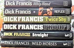 Lot of Six First Editions. Includes: Reflex, Proof, Twice Shy, Whip Hand, Straight, and Wild Horses