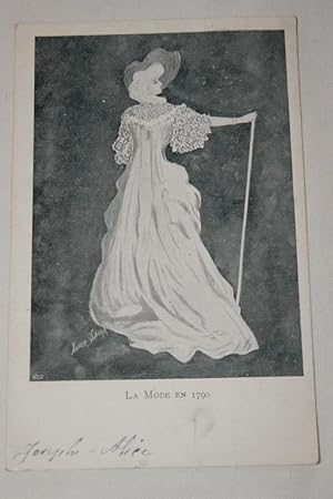 Seller image for LA MODE EN 1700 CARTE POSTALE ILLUSTREE XAVIER SAGER 1906 R810 for sale by Librairie RAIMOND