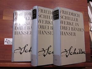 Bild des Verkufers fr Werke : in drei Bnden. Friedrich Schiller. [Unter Mitw. von Gerhard Fricke hrsg. von Herbert G. Gpfert. Nachw. von Gerhard Fricke] / Hanser Klassikervolksausgaben zum Verkauf von Antiquariat im Kaiserviertel | Wimbauer Buchversand