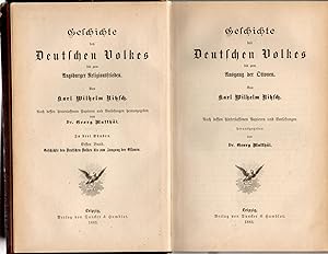 Imagen del vendedor de Geschichte des Deutschen Volkes bis zum Ausgang der Ottonen. Geschichte des Deutschen Volkes bis zum Augsburger Religionsfrieden Bd. 1. a la venta por Wissenschaftliches Antiquariat Kln Dr. Sebastian Peters UG