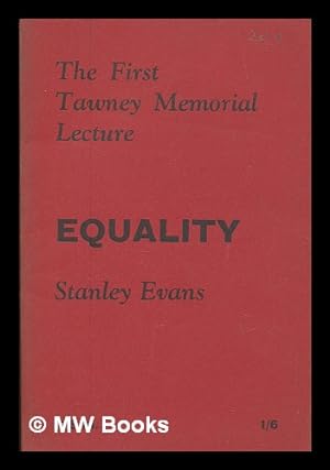 Imagen del vendedor de Equality / Stanley Evans a la venta por MW Books