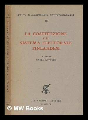Seller image for La costituzione e il sistema elettorale finlandesi for sale by MW Books