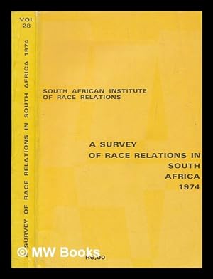 Seller image for A survey of race relations in South Africa for sale by MW Books