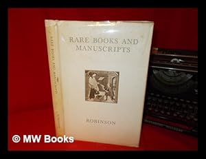 Seller image for Rare books and manuscripts / offered for sale by William H. Robinson Ltd for sale by MW Books