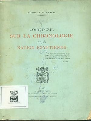 Seller image for Coup d'oeil sur la chronologie de la nation egyptienne for sale by Miliardi di Parole