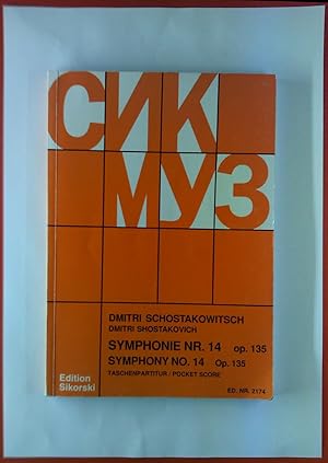 Bild des Verkufers fr Symphonie Nr. 14 op. 135. Taschenpartitur/Pocket Score zum Verkauf von biblion2