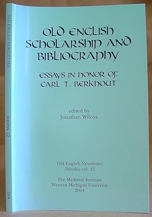 Bild des Verkufers fr Old English Scholarship And Bibliography - Essays In Honour Of Carl T Berkhout zum Verkauf von Eastleach Books