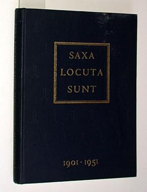 Saxa Locuta Sunt. 1901 -1951. Gedenkboek.