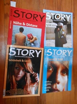 Story - Menschen erfahren und erzählen. Konvolut aus 4 Exemplaren des Magazins