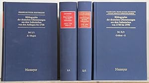 Bibliographie der deutschen Übersetzungen aus dem Italienischen von den Anfängen bis zur Gegenwar...