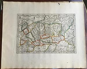 Gallia Transpadana. Theatrum geographique Europae veteris. Carte de la Gaule cisalpine ancienne.