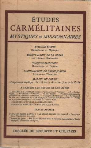 Etudes carmélitaines mystiques et missionnaires