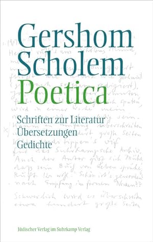 Seller image for Poetica : Schriften zur Literatur, bersetzungen, Gedichte for sale by AHA-BUCH GmbH
