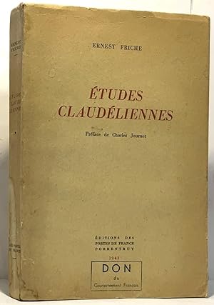 Image du vendeur pour tudes claudliennes - prface de Charles Journet mis en vente par crealivres