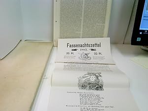 Fassenachtszettel von Adolf Stoltz 1883, Institut für Stadtgeschichte Frankfurt