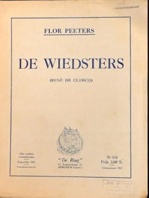 Bild des Verkufers fr De wiedsters. Lied voor eende stem of gemengd koor met klavier. Woorden van Ren de Clercq zum Verkauf von Paul van Kuik Antiquarian Music