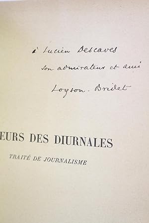 Bild des Verkufers fr Moeurs des diurnales zum Verkauf von Librairie Le Feu Follet