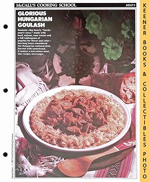 McCall's Cooking School Recipe Card: Meat 9 - Hungarian Goulash With Sauerkraut : Replacement McC...