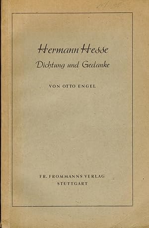Imagen del vendedor de Hermann Hesse. Dichtung und Gedanke a la venta por Paderbuch e.Kfm. Inh. Ralf R. Eichmann