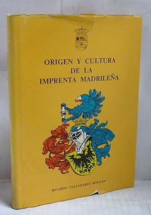 Imagen del vendedor de ORIGEN Y CULTURA DE LA IMPRENTA MADRILEA a la venta por LIBRERIA  SANZ