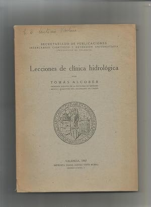 Seller image for Lecciones de clnica hidrolgica. for sale by Librera El Crabo