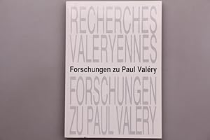 FORSCHUNGEN ZU PAUL VALÉRY. Recherches Valéryennes