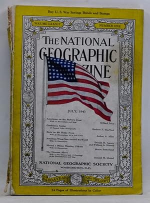 Seller image for The National Geographic Magazine, Volume LXXXIV 84 Number One 1 (July 1943) for sale by Cat's Cradle Books