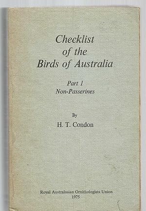 Checklist of the Birds of Australia Part 1 Non-Passerines