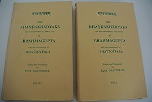 Seller image for The Khandakhadyaka (An Astronomical Treatise) Of Brahmagupta With The Commentary Of Bhattotpala. (2 Bde / 2 vol. set) for sale by Antiquariat Bookfarm