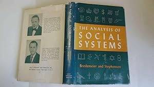 Imagen del vendedor de The Analysis of Social Systems a la venta por Goldstone Rare Books