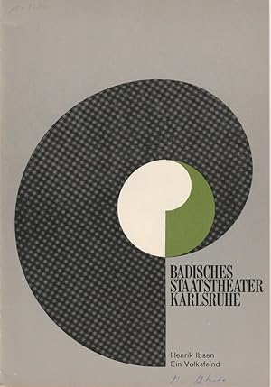 Bild des Verkufers fr Programmheft EIN VOLKSFEIND. Schauspiel von Henrik Ibsen Premiere 17. Mrz 1973 Spielzeit 1972 / 73 Heft 15 zum Verkauf von Programmhefte24 Schauspiel und Musiktheater der letzten 150 Jahre