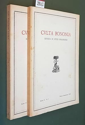 Seller image for CULTA BONONIA - Rivista di studi bolognesi - ANNO 2 (primo e secondo semestre) - Annata 1970 completa for sale by Stampe Antiche e Libri d'Arte BOTTIGELLA