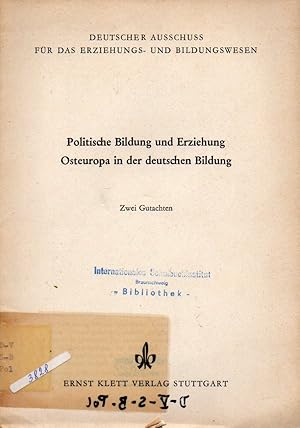 Immagine del venditore per Politische Bildung und Erziehung Osteuropa in der deutschen Bildung venduto da Clivia Mueller