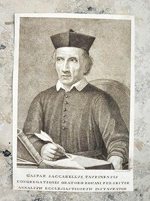 Kupferstich-Porträt von Bianchi. Gaspar Saccarellus Taurinensis.