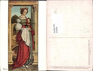 Image du vendeur pour 579591,Knstler Ak H. Holbein d. . St Barbara Heilige Religion pub F. A. Ackermann 2915 mis en vente par Versandhandel Lehenbauer